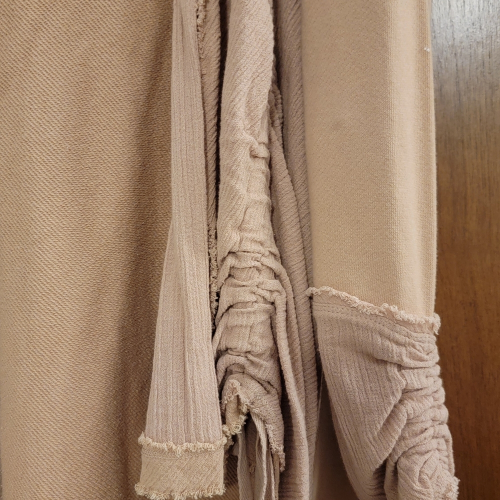 Free People Camel Textured Knit Accessory
